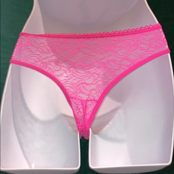 Pink crotchless thong - Picture 2 of 2